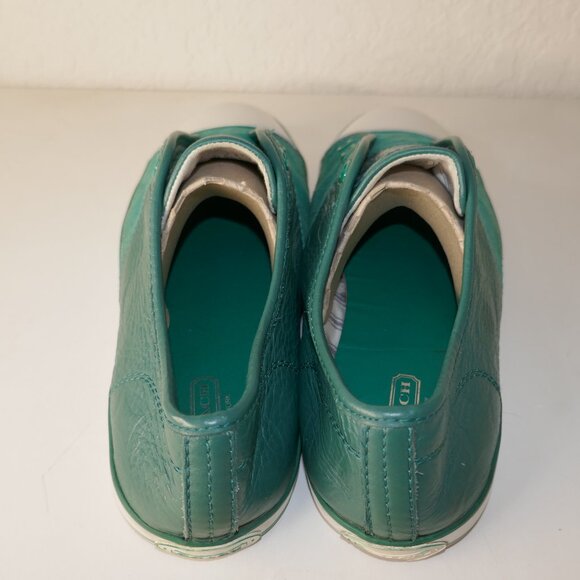 COACH "MIKA LACELESS" SNEAKERS Women's Sz 10B Green - Picture 9 of 13